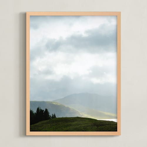 This is a cloud gray art with standard by Jacquelyn Sloane Siklos called highland view 1