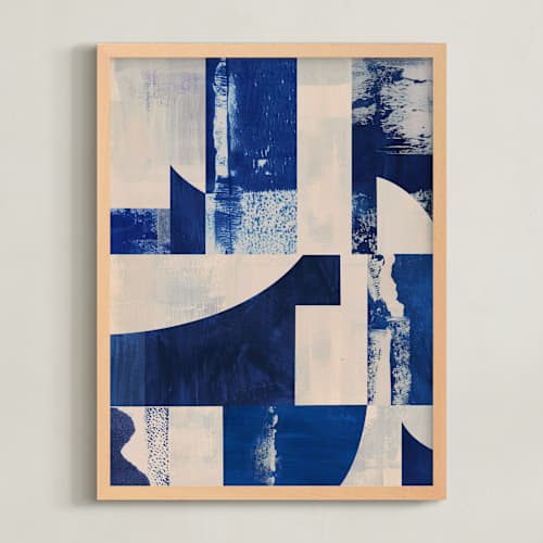 This is a indigo art with standard by Lena Erysheva called shades of indigo