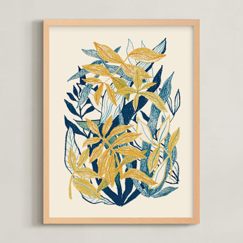 This is a yellow ochre art with standard by Catilustre called my hiding place