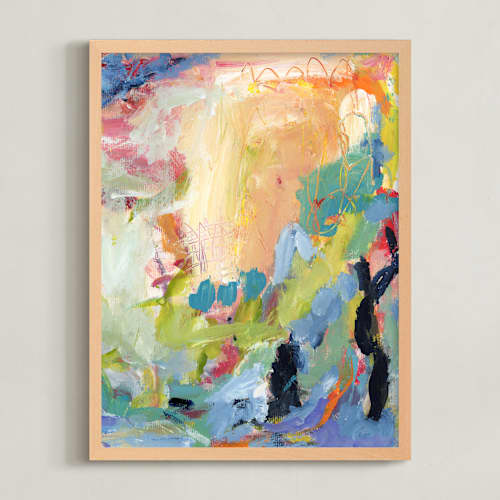 This is a teal art with standard by Miriam Gitlin called in this we delight ii