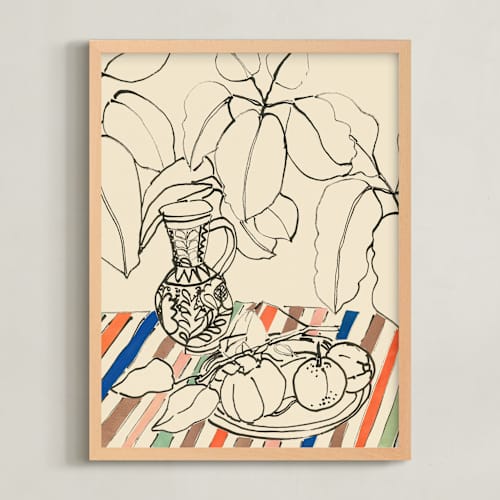 This is a paprika art with standard by Lise Gulassa called hungarian vase