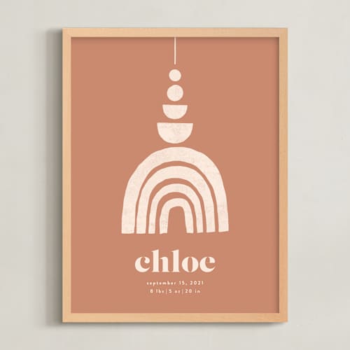 This is a toffee personalized art for kids with standard by Iveta Angelova called boho geo mobile