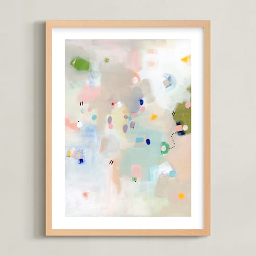 This is a olive kids wall art with standard by Lindsay Megahed called bubblegum
