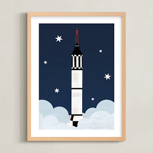 This is a neptune kids wall art with standard by Kamala Nahas called to the stars