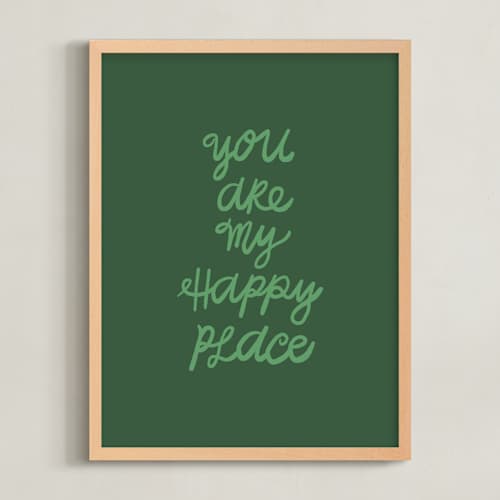 This is a grass kids wall art with standard by Kelly Watkins called happy place