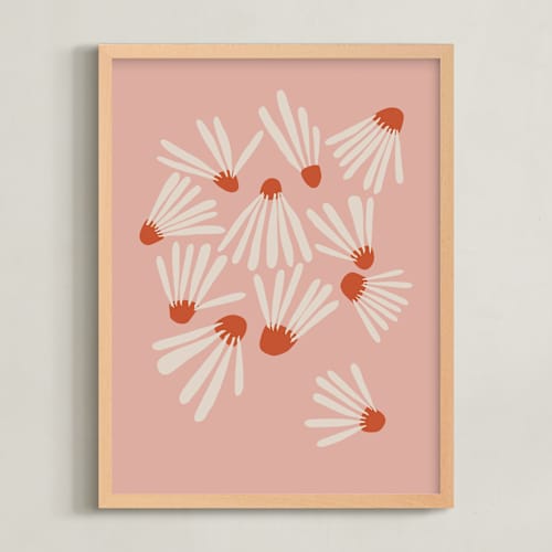 This is a vintage kids wall art with standard by Kate Capone called vintage floral set iii