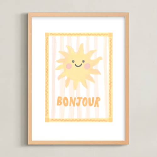 This is a ivory nursery wall art with standard by Creo Study called night and day 1