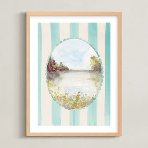 This is a sky nursery wall art with standard by Lindsay Megahed called watercolor whimsy