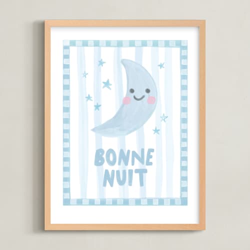 This is a ivory nursery wall art with standard by Creo Study called night and day 2