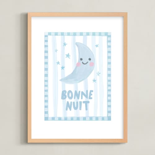 This is a ivory nursery wall art with standard by Creo Study called night and day 2