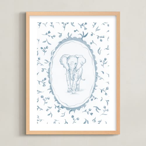 This is a morning sky nursery wall art with standard by Haley Knighten called safari heirloom 2