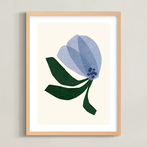 This is a blueberry nursery wall art with standard by Carrie Moradi called dancing florals 1