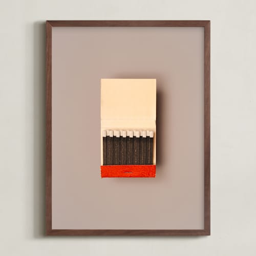 This is a color match red art with standard by Andrew McClintock called unstruck red