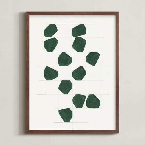 This is a forest green art with standard by Alisa Galitsyna called within the lines
