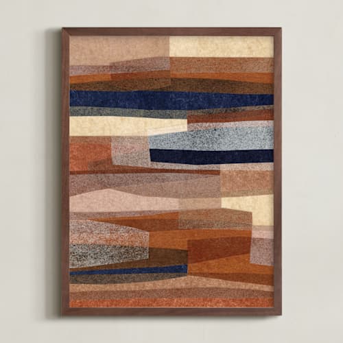 This is a rust art with standard by Carrie Moradi called paper pile i