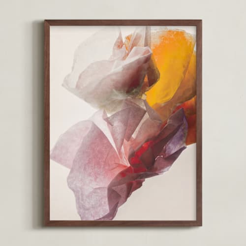 This is a taupe art with standard by Karen Kardatzke called la fleur i