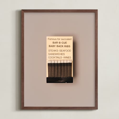 This is a barbeque black art with standard by Andrew McClintock called famous food black