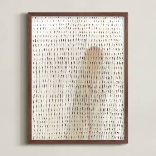 This is a muted walnut art with standard by Luci Power called rhythm disrupted