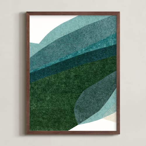 This is a sea foam art with standard by Carrie Moradi called rippling fields i