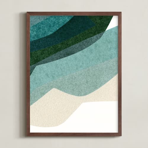 This is a sea foam art with standard by Carrie Moradi called rippling fields ii