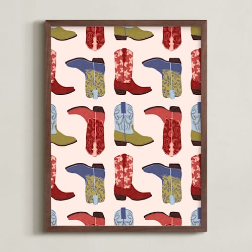 This is a multi kids wall art with standard by Gabrielle Neil called howdy partner 3