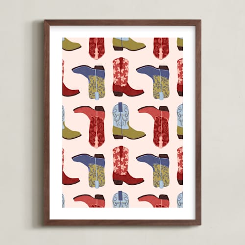 This is a multi kids wall art with standard by Gabrielle Neil called howdy partner 3