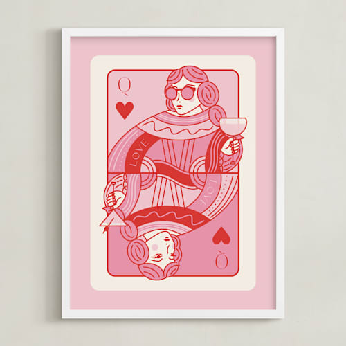 This is a bubblegum photos to art with standard by Jenna Holcomb called the queen: custom print