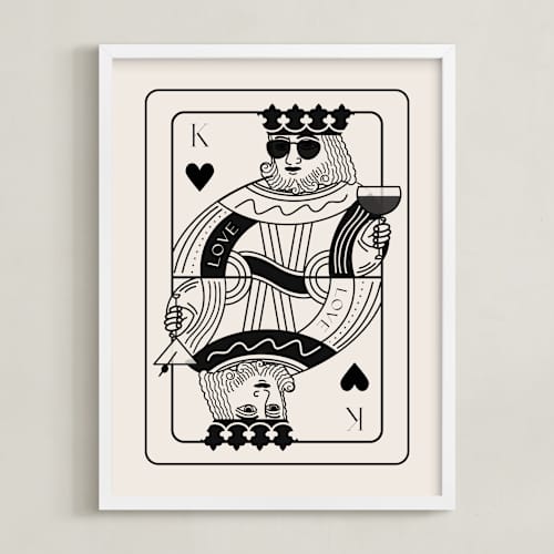 This is a champagne photos to art with standard by Jenna Holcomb called the king: custom print