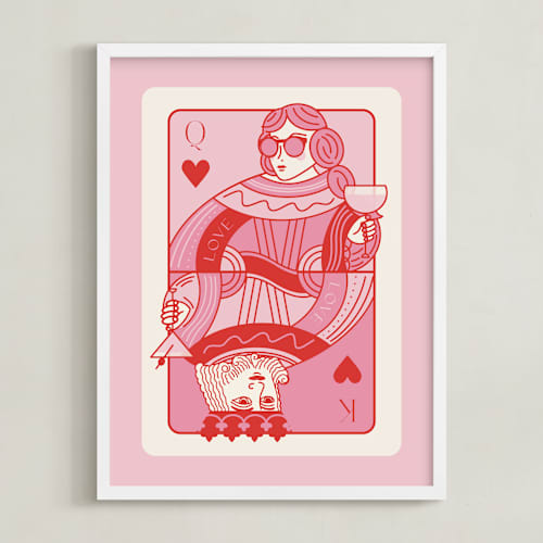 This is a bubblegum photos to art with standard by Jenna Holcomb called the king and queen: custom print