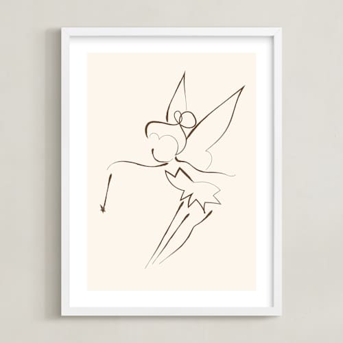 This is a cream disney art with standard by Teju Reval called tinkerbell's magic