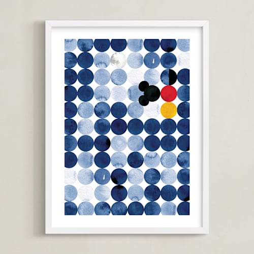 This is a pool disney art with standard by Anna Joseph called spot mickey