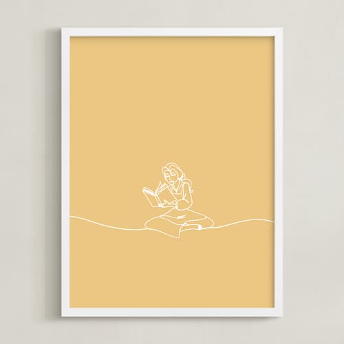 This is a buttermilk disney art with standard by Britt Mills called lost in a book from disney's beauty and the beast