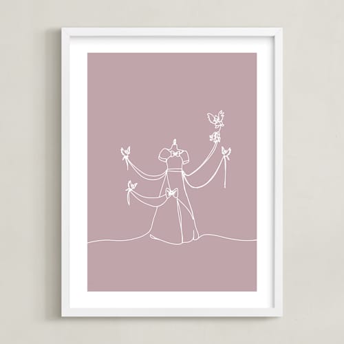 This is a blush disney art with standard by Britt Mills called the dress from disney's cinderella