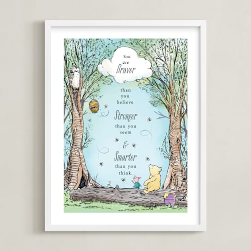 This is a honey disney art with standard by Becky Nimoy called disney's winnie the pooh in the wood