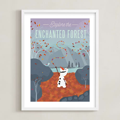 This is a purple haze disney art with standard by Erica Krystek called disney's enchanted forest