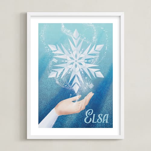 This is a ice disney art with standard by Leah Bisch called disney's elsa snow flake