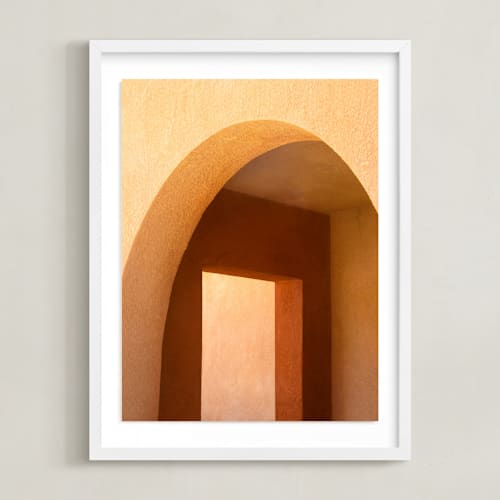 This is a warm peachy yellow art with standard by Lisa Sundin called day to day 1