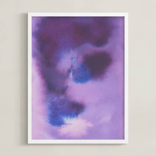 This is a purple art with standard by Agata Jasinska called purple abstract
