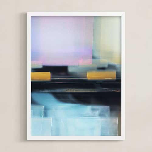 This is a sea glass art with standard by Rebecca Rueth called mirage