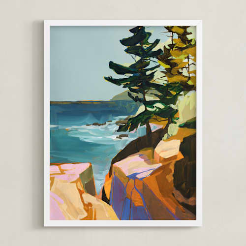 This is a ocean art with standard by Jess Franks called coast office ii