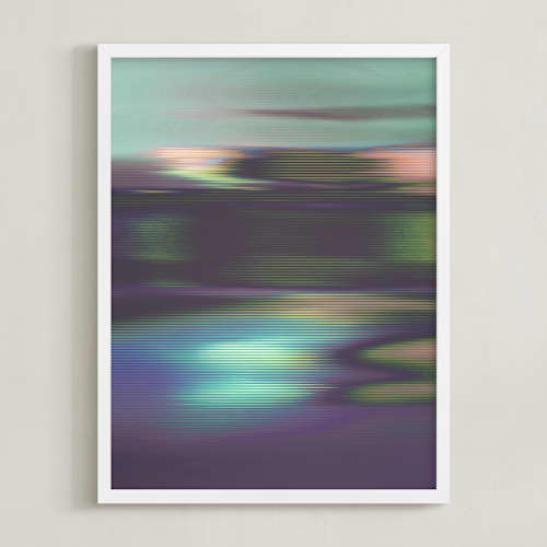 This is a mint art with standard by Karen Kardatzke called digital drift