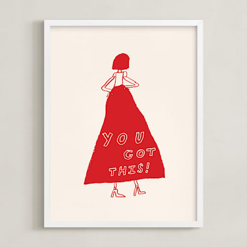 This is a power red art with standard by Elliot Stokes called you got this