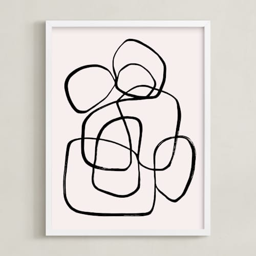 This is a cotton art with standard by Cass Loh called abstract line 1