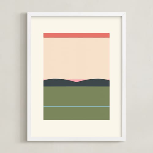 This is a grass green art with standard by Roseanne Kenny called horizons set 3