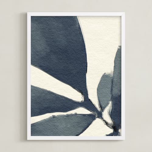 This is a navy blue art with standard by Pamela Viola called simple but so