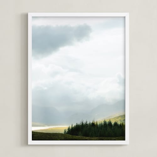 This is a cloud gray art with standard by Jacquelyn Sloane Siklos called highland view 2