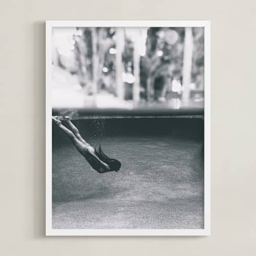 This is a underwater black and white art with standard by Zemina Zaferakis called submerged