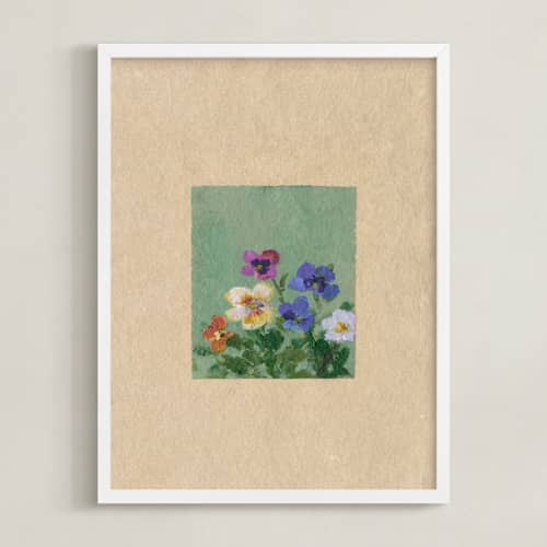 This is a jadeite green art with standard by Brittany Smith called cluster