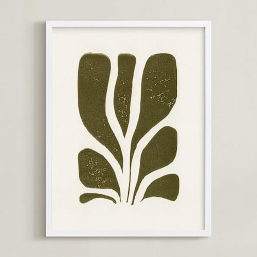 This is a olive green art with standard by Alisa Galitsyna called growth ii