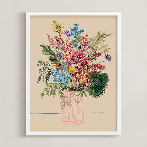 This is a sand art with standard by Joanna Rosado called meadow in vase